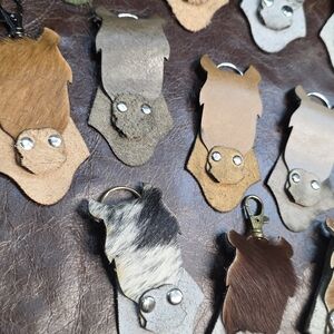 Handmade Horse Head Leather Keychains